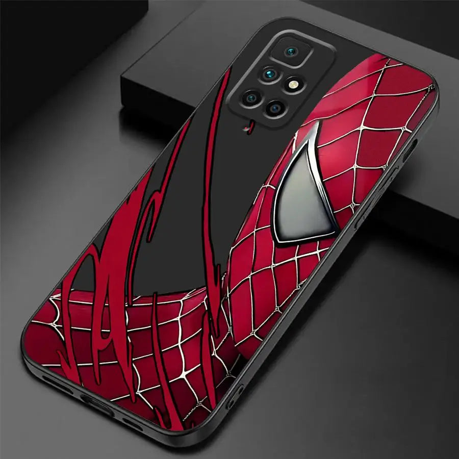 Marvel Spiderman Deadpool Cover Phone Case for Redmi Note 11 Pro 9 8 7 10S 12S 9S 11S 10 Pro 12 9T 8T 10 13 TPU Soft Shell