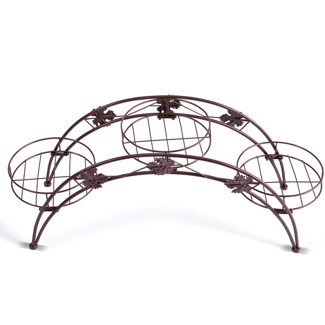 Levede Plant Stand Outdoor Indoor Metal Bronze-2018816651222454273