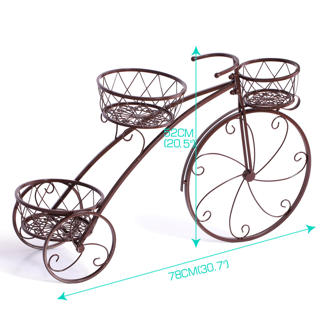 Levede Plant Stand Outdoor Indoor Metal Bronze-2006732950246395906