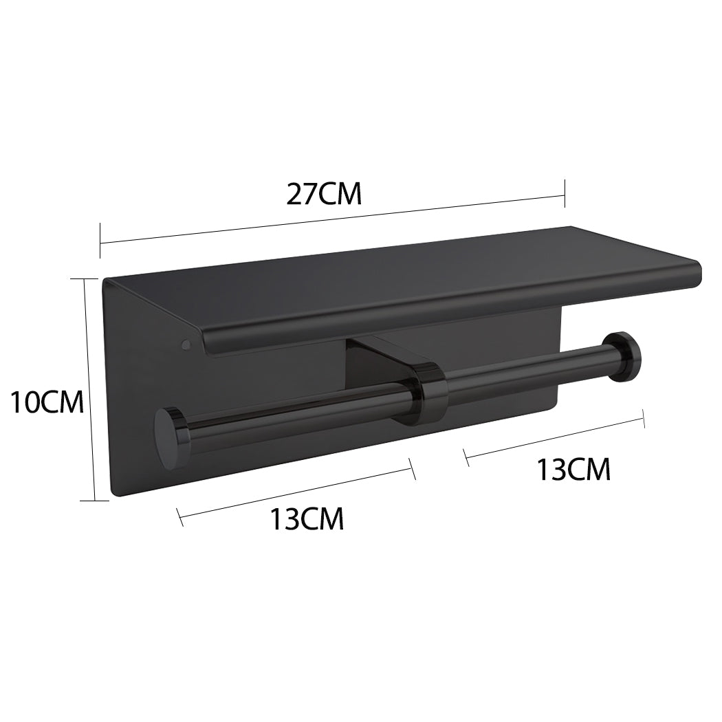 Toilet Paper Holder Double Roll Stainless-2018816667269861378