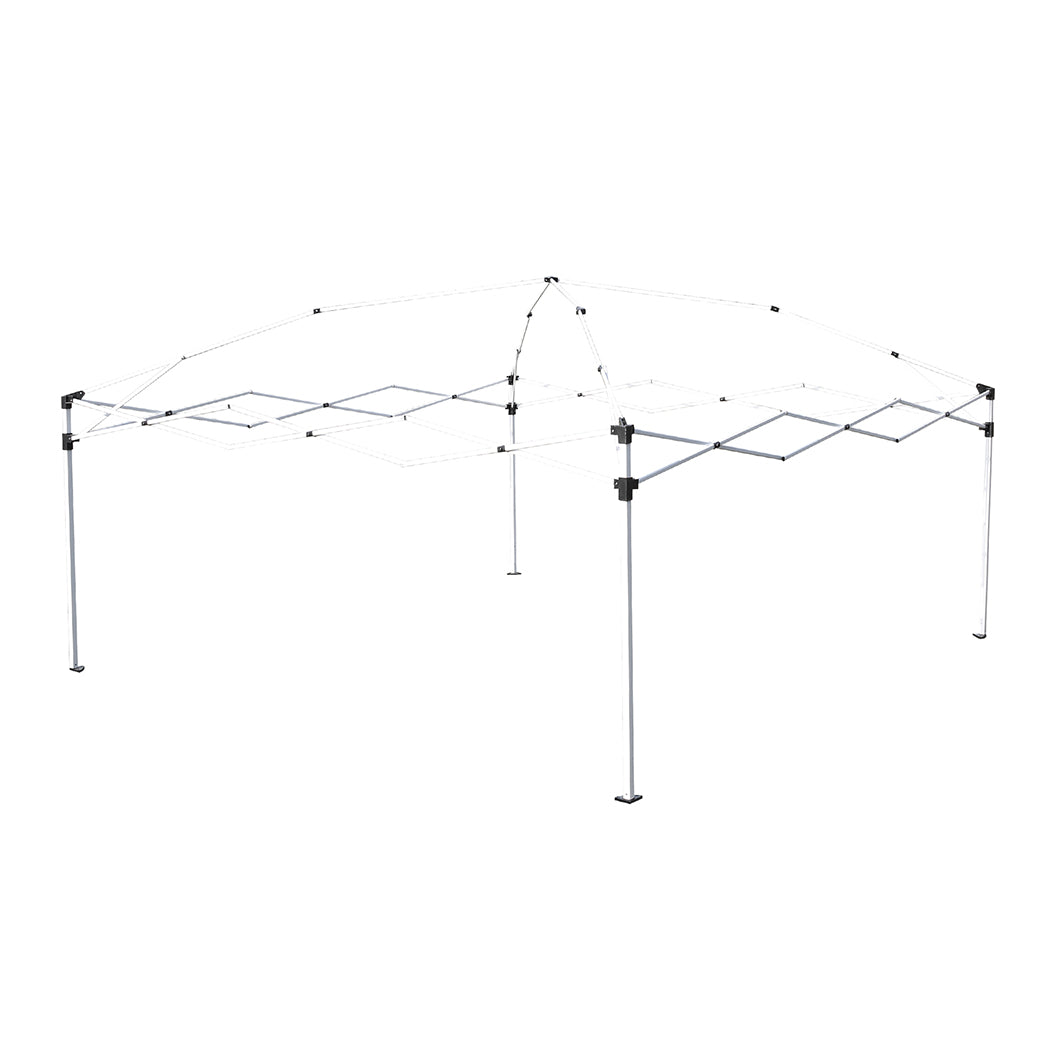 Mountview Gazebo 3x3m Pop Up Marquee Grey-2018816886535491587