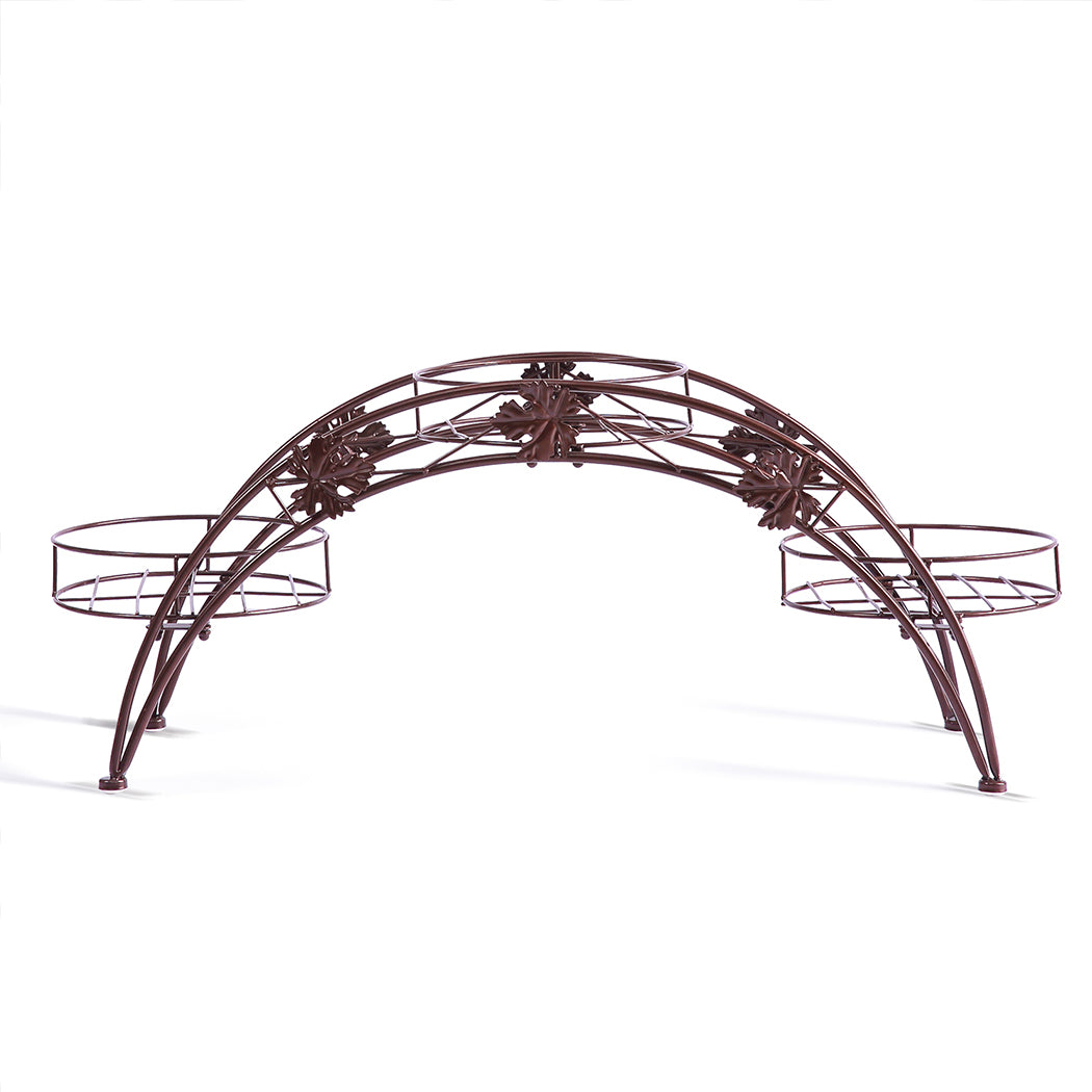 Levede Plant Stand Outdoor Indoor Metal Bronze-2018816651222454275