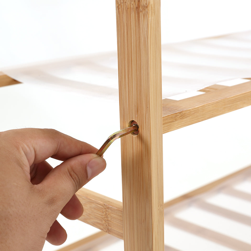 Levede Bamboo Shoe Rack Storage Wooden-2018816673238355972