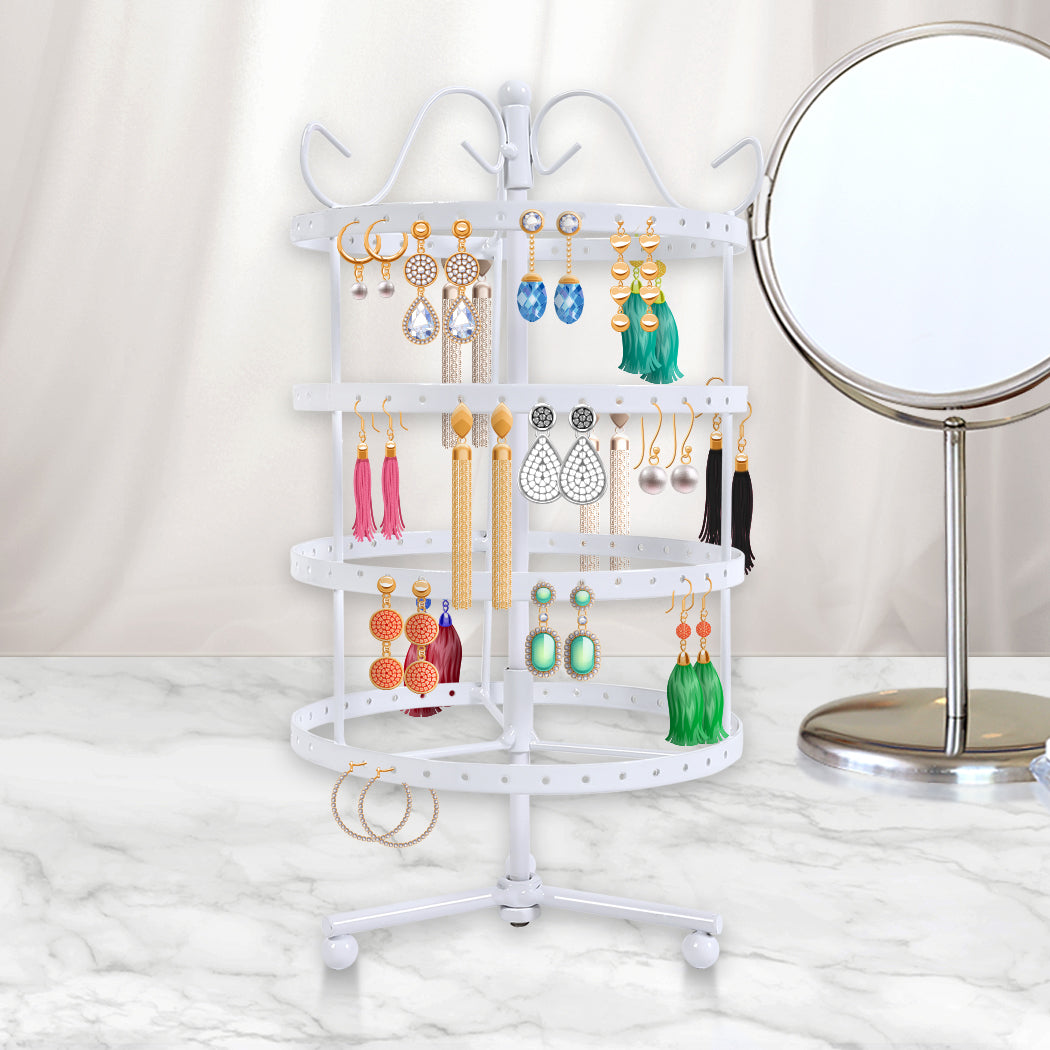 Earring Holder Stand Jewelry Display White-2006733176344547335