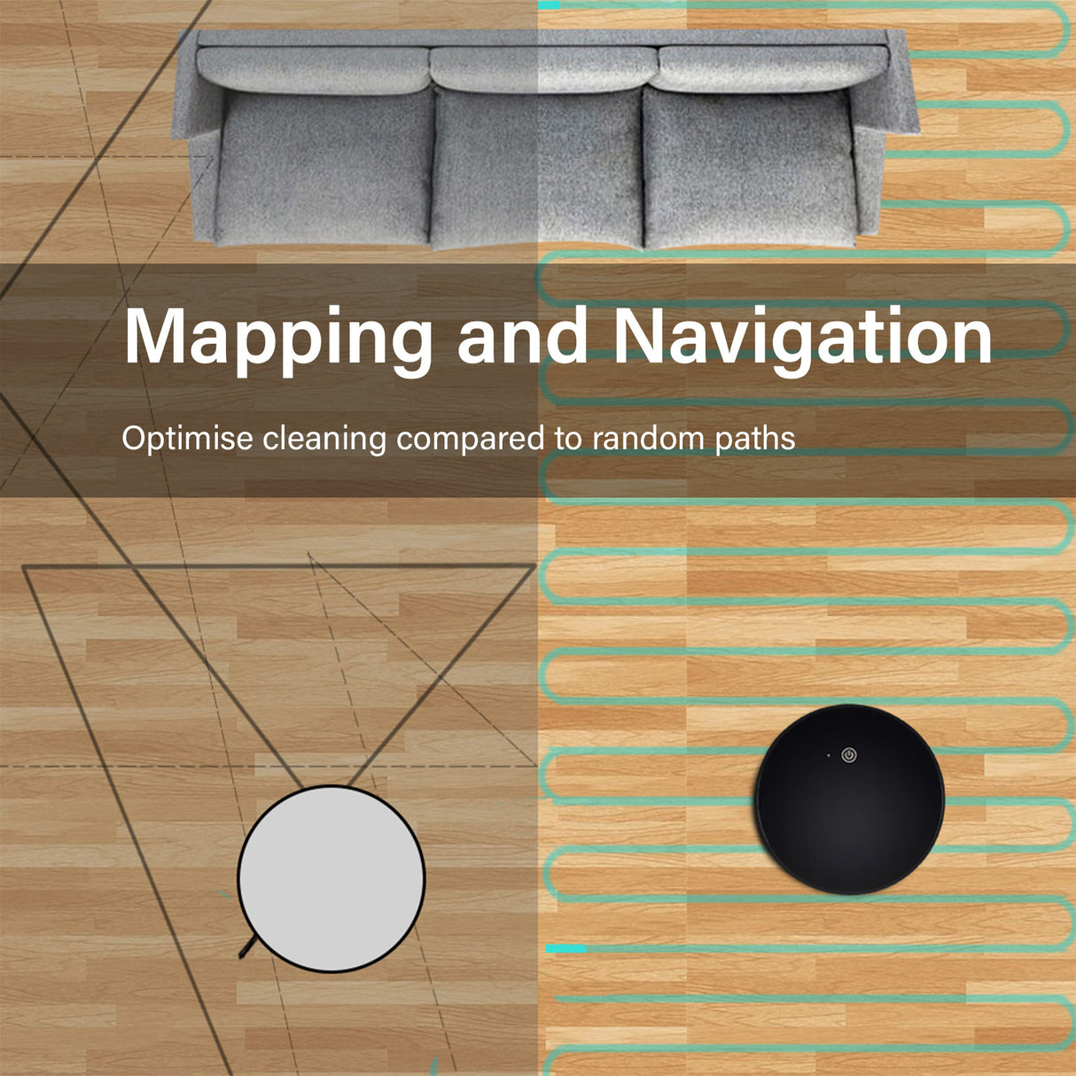 My Genie Xsonic Robotic Vacuum Cleaner - Black-1951134808461676548