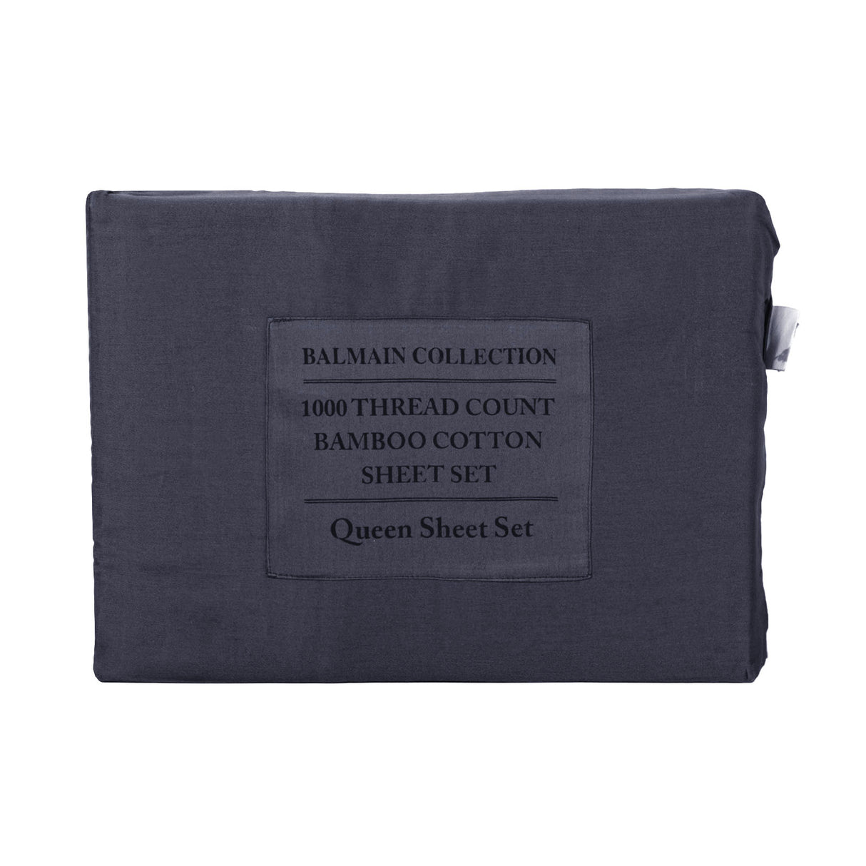 Royal Comfort - Balmain 1000TC Bamboo cotton Quilt Cover Sets (Queen) - Charcoal-1951134830041370631