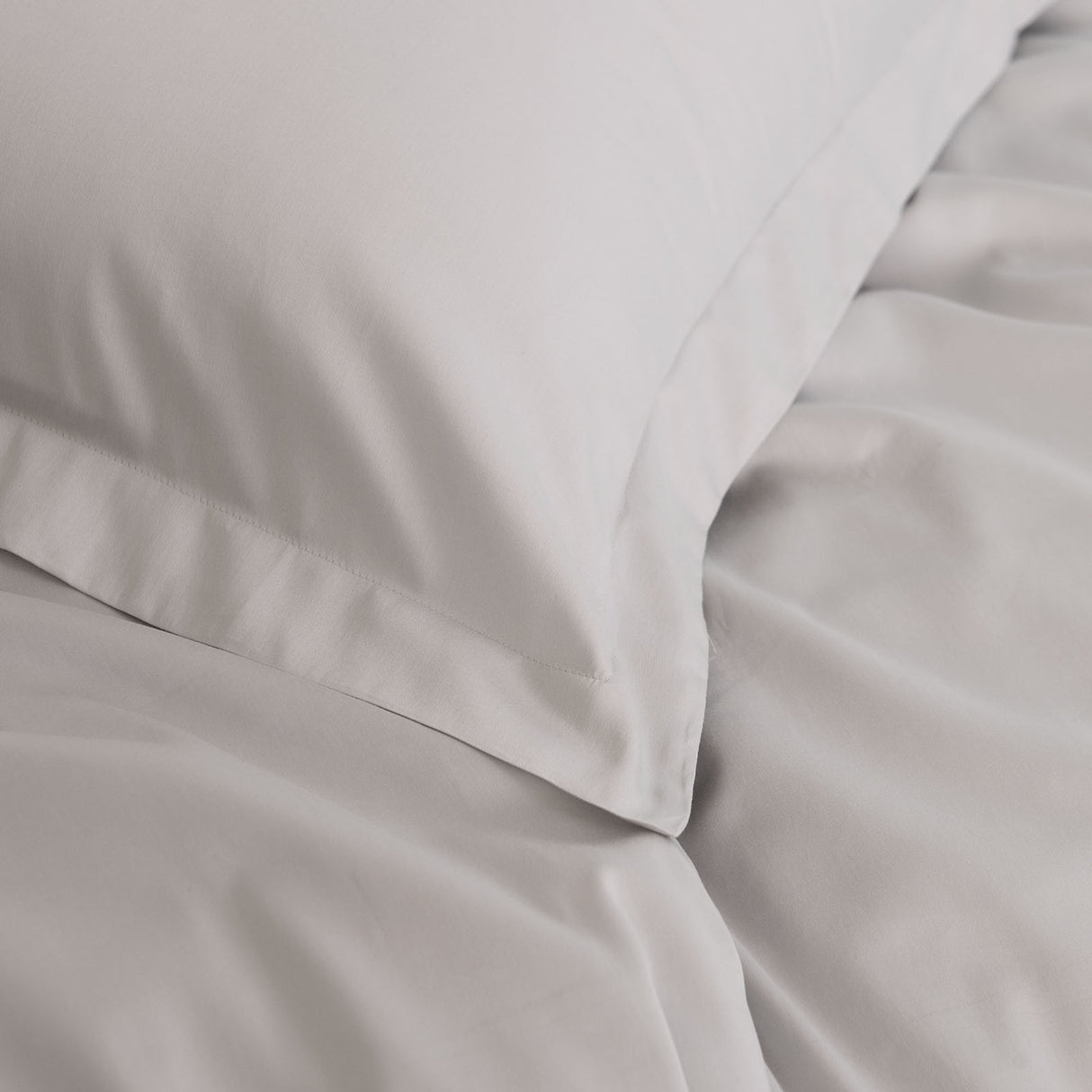 Royal Comfort - Balmain 1000TC Bamboo cotton Quilt Cover Sets (King) - Cool Grey-1951134830737625092