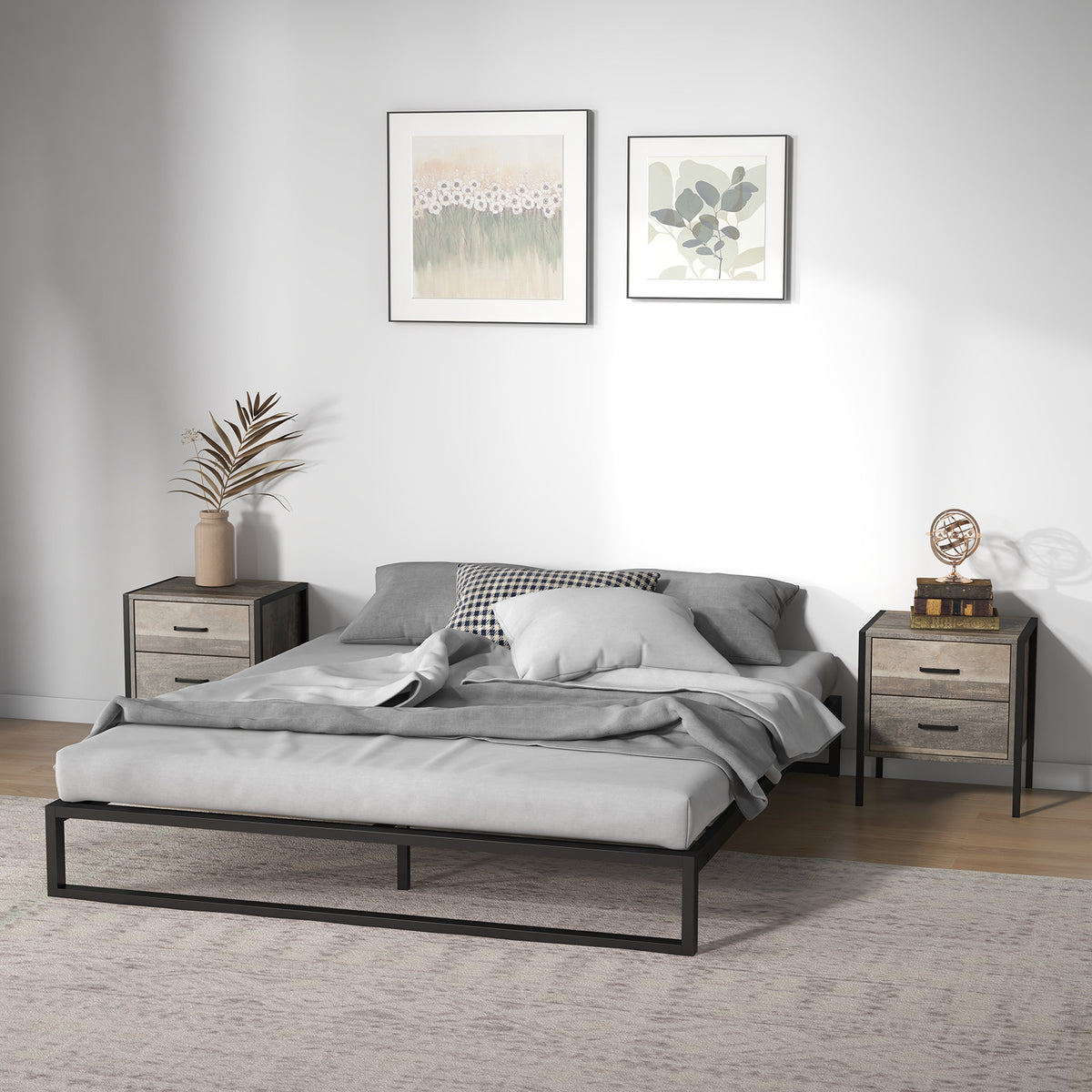 Florence Metal bed base - Double-1951134901717831687
