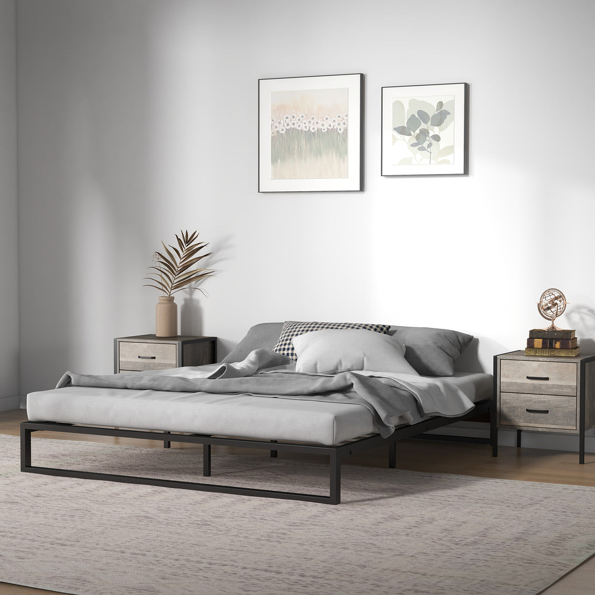 Florence Metal bed base - King-1951134902074347521