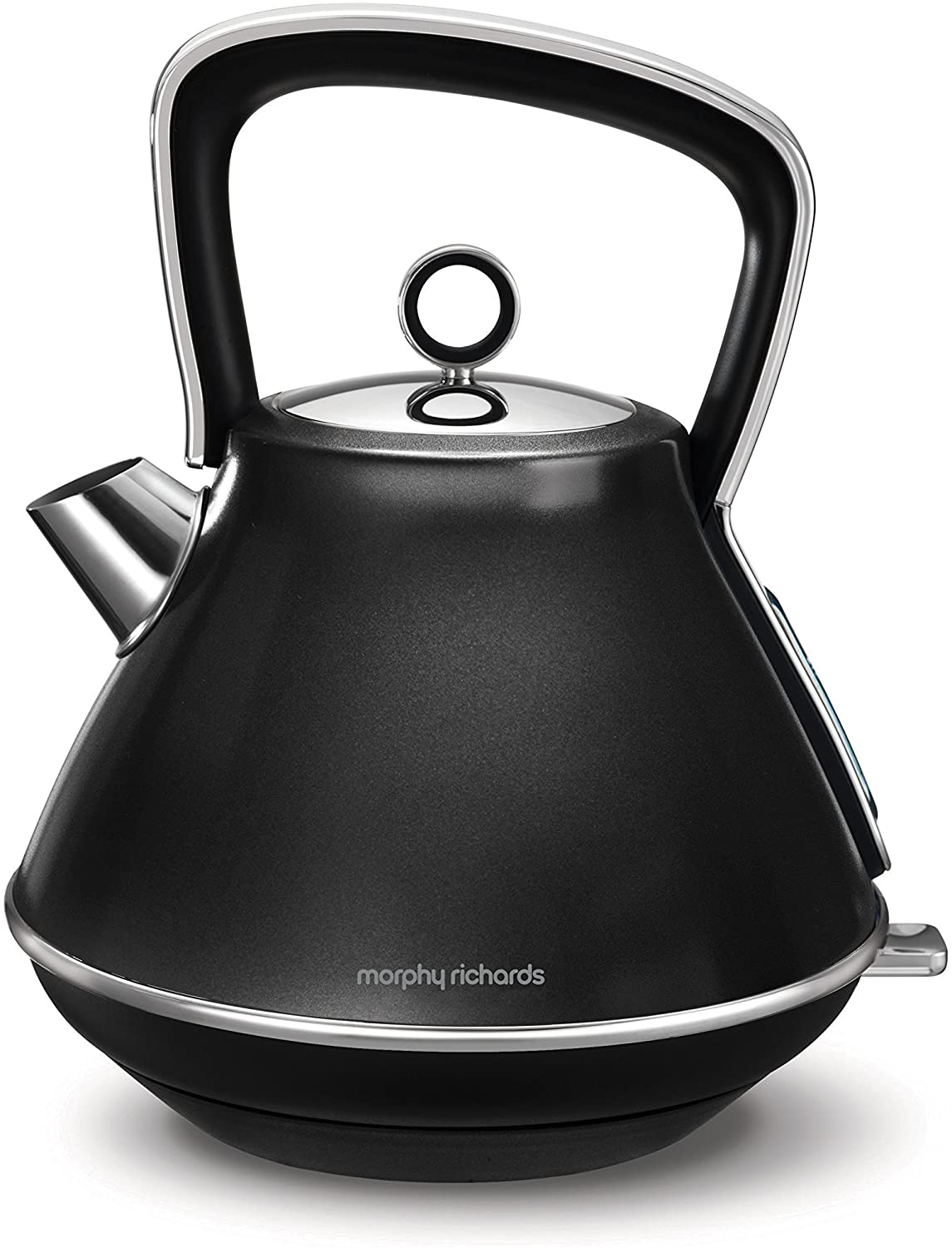 Morphy Richards Evoke 1.5L Black Pyramid Electric Kettle Black
