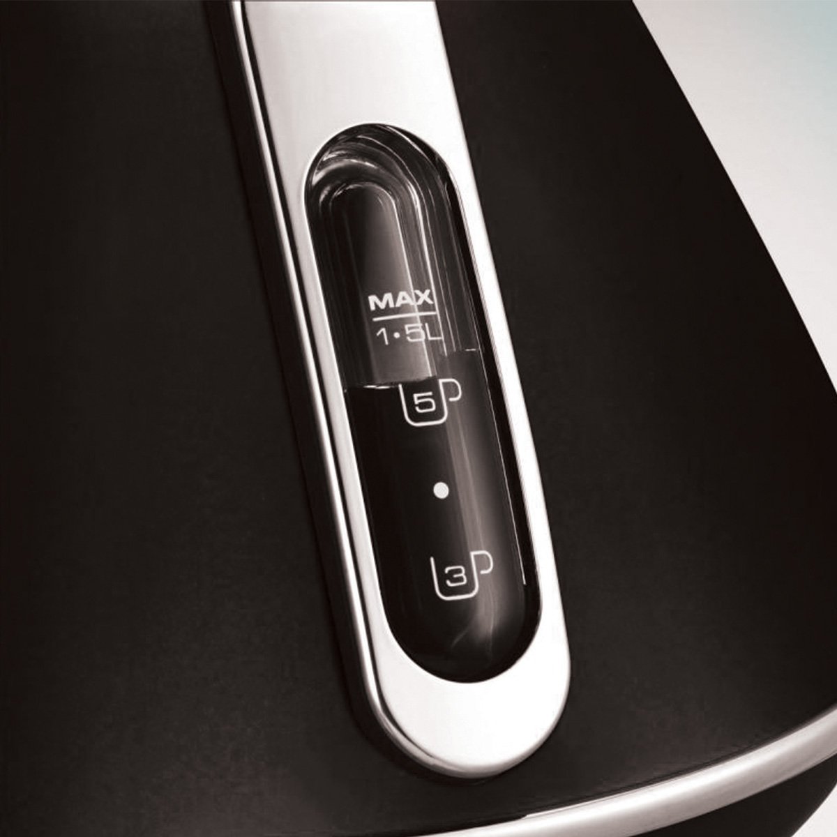 Morphy Richards Evoke 1.5L Black Pyramid Electric Kettle Black