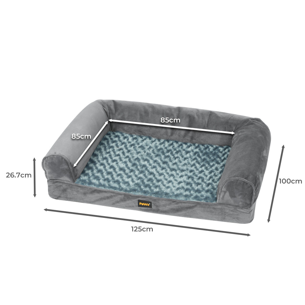 PaWz Pet Bed Sofa Dog Bedding Soft Warm XXL Cover Grey Cover XX-Large-2006733135848542210