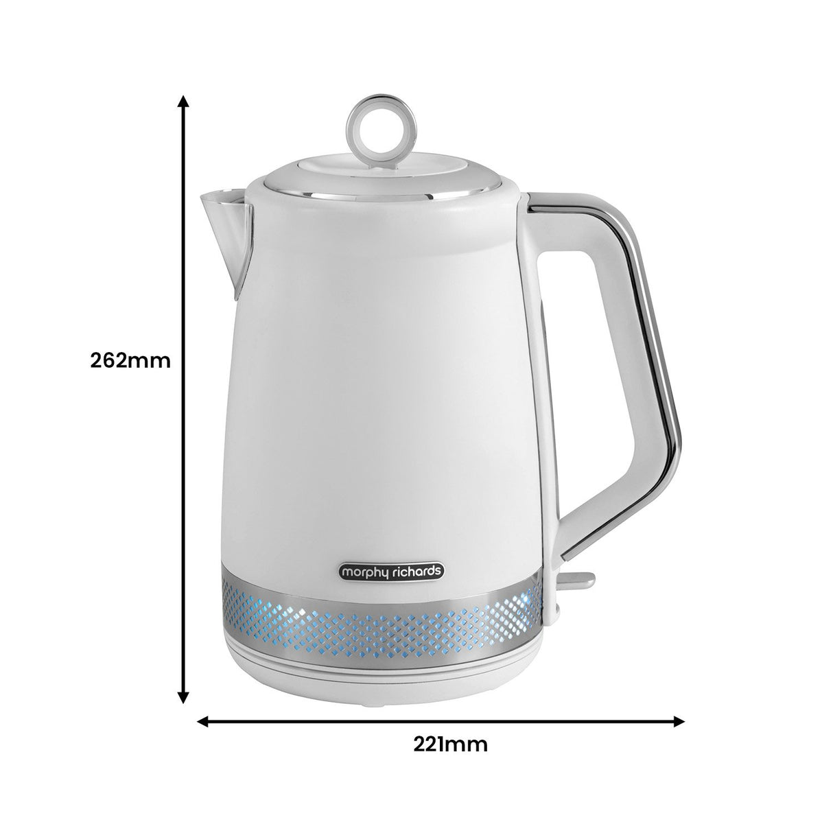 Morphy Richards 1.7L Illumination Jug Kettle - White