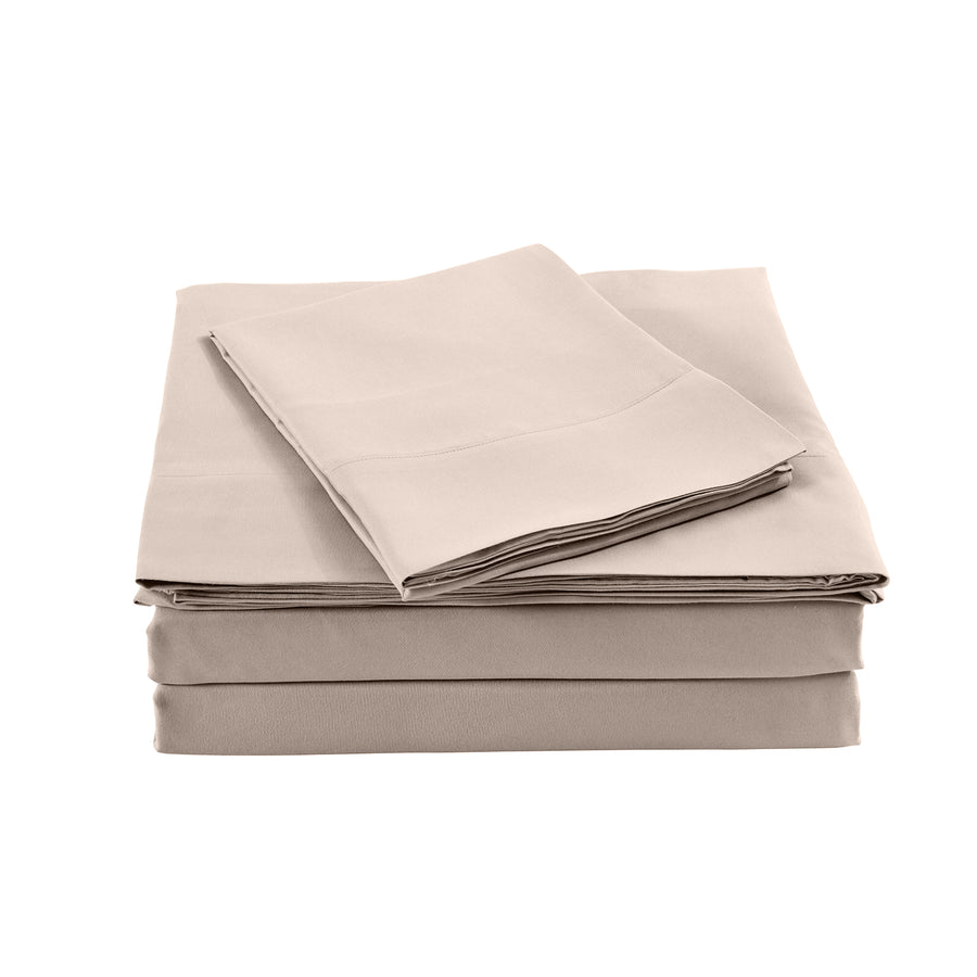 Royal Comfort Blended Bamboo Sheet Set Warm Grey - Double-1951134848215289857