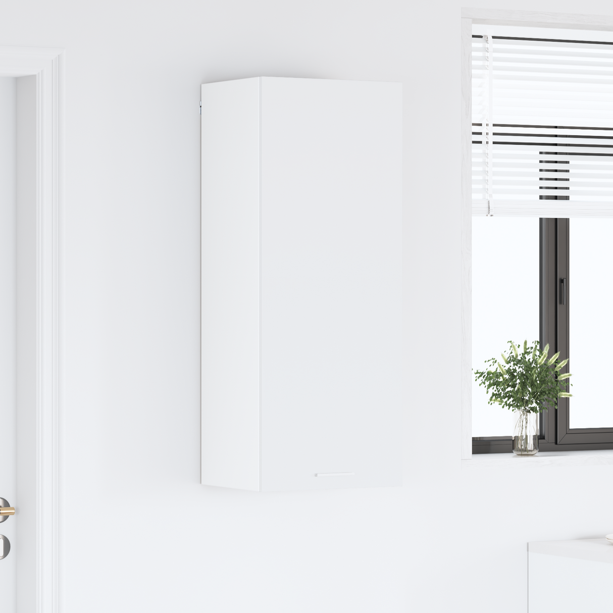 Hanging Cabinet White 40 x 31 x 100 cm Engineered Wood