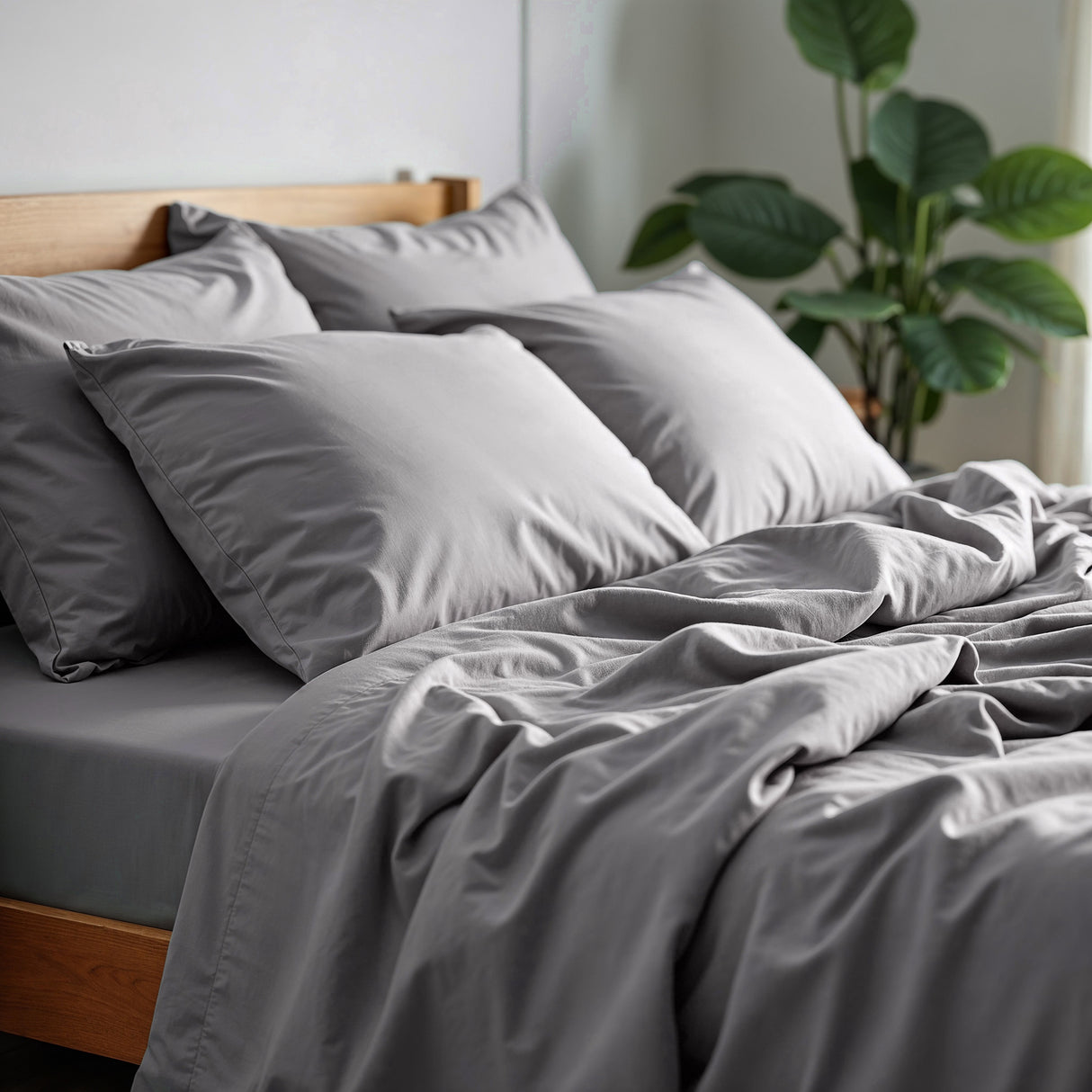Royal Comfort 1500 TC Cotton Rich Fitted sheet 4 PC Set King-Indigo-1951134868935151619