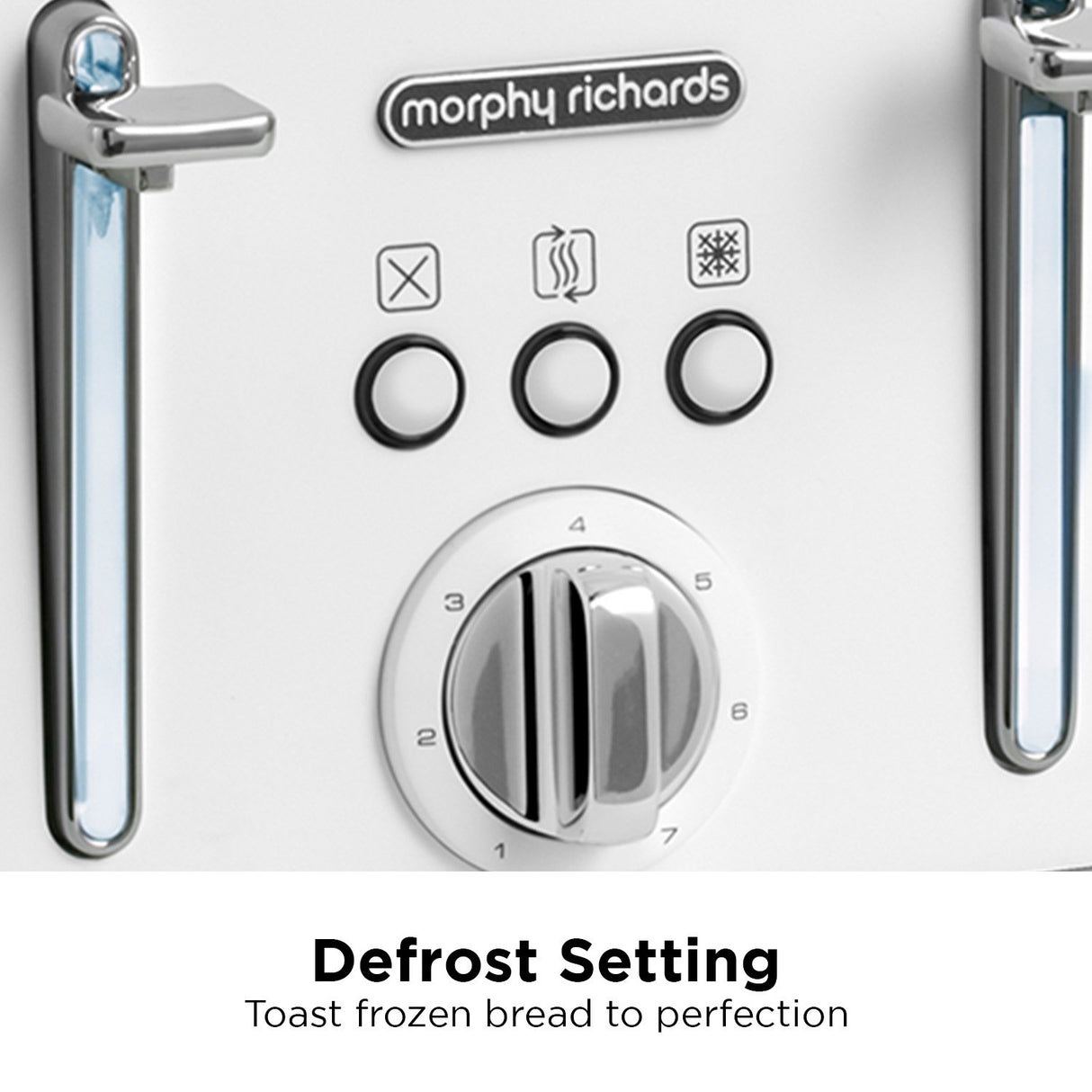 Morphy Richards Illumination 4 Slice 1800W Toaster - White