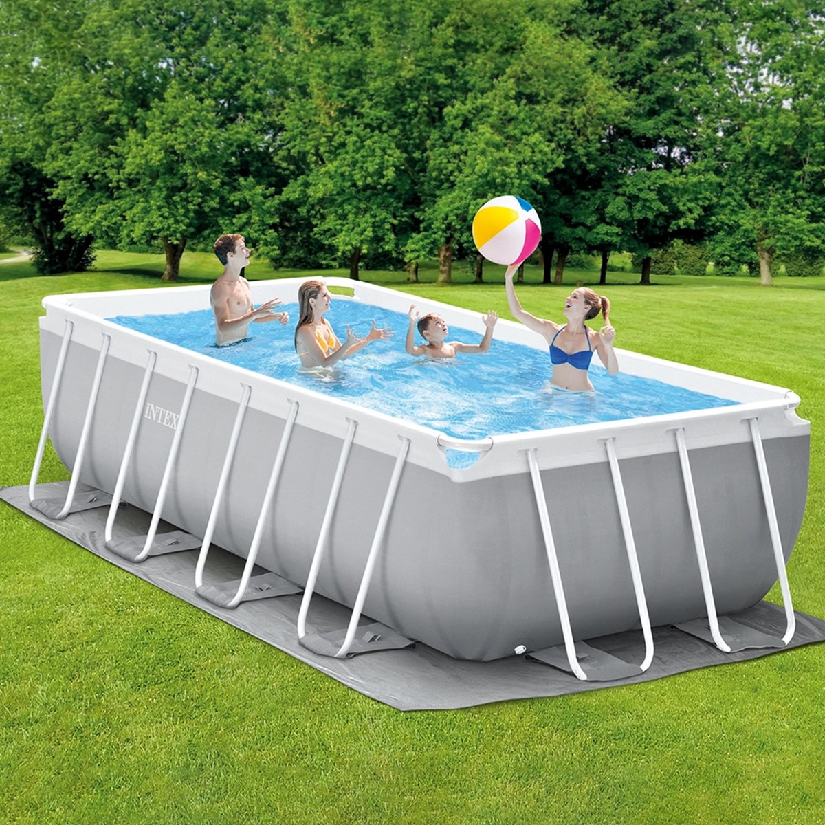 Intex 26784AU Above Ground Swimming Pool Rectangular 3.00m x 1.75m