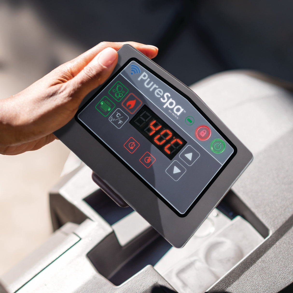 Intex PureSpa 6-Person Greywood Deluxe Inflatable Hot Tub