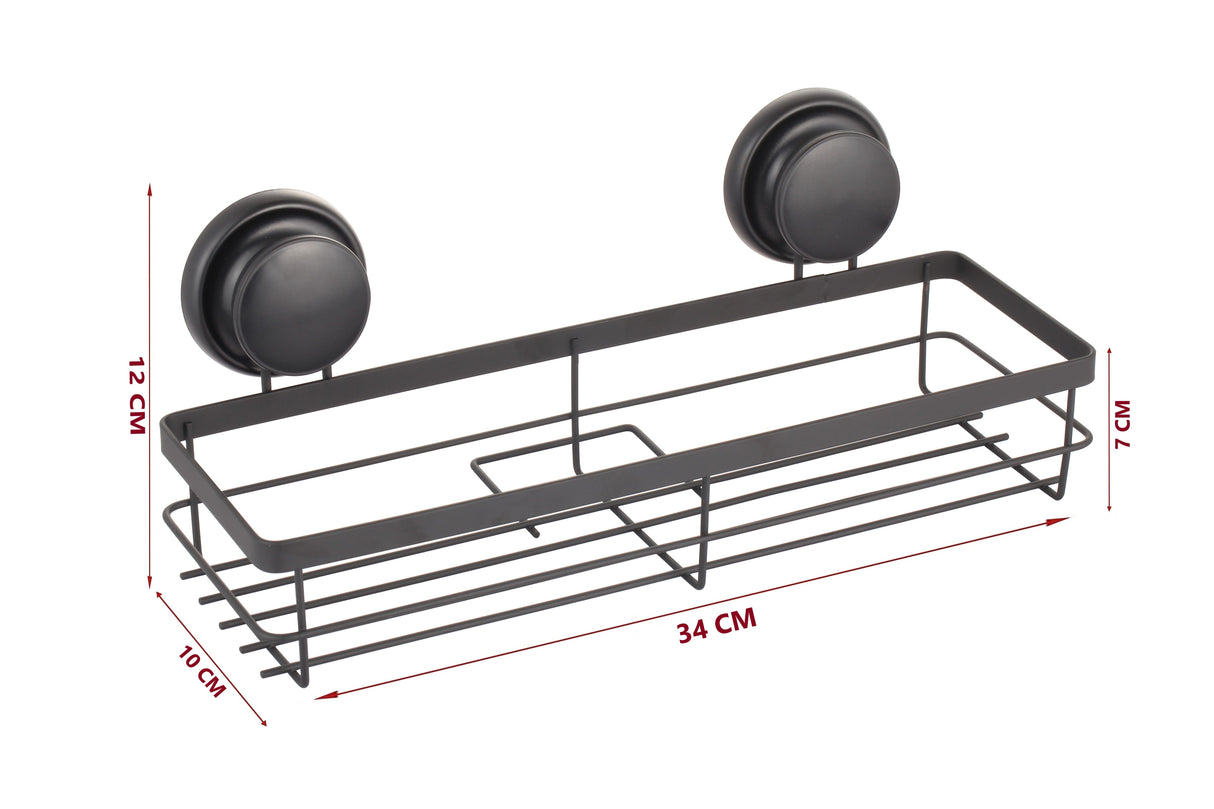 CARLA HOME 2 Pack Rectangular Corner Shower Caddy Shelf Basket Rack with Premium Vacuum Suction Cup No-Drilling for Bathroom and Kitchen-1992735303034605574