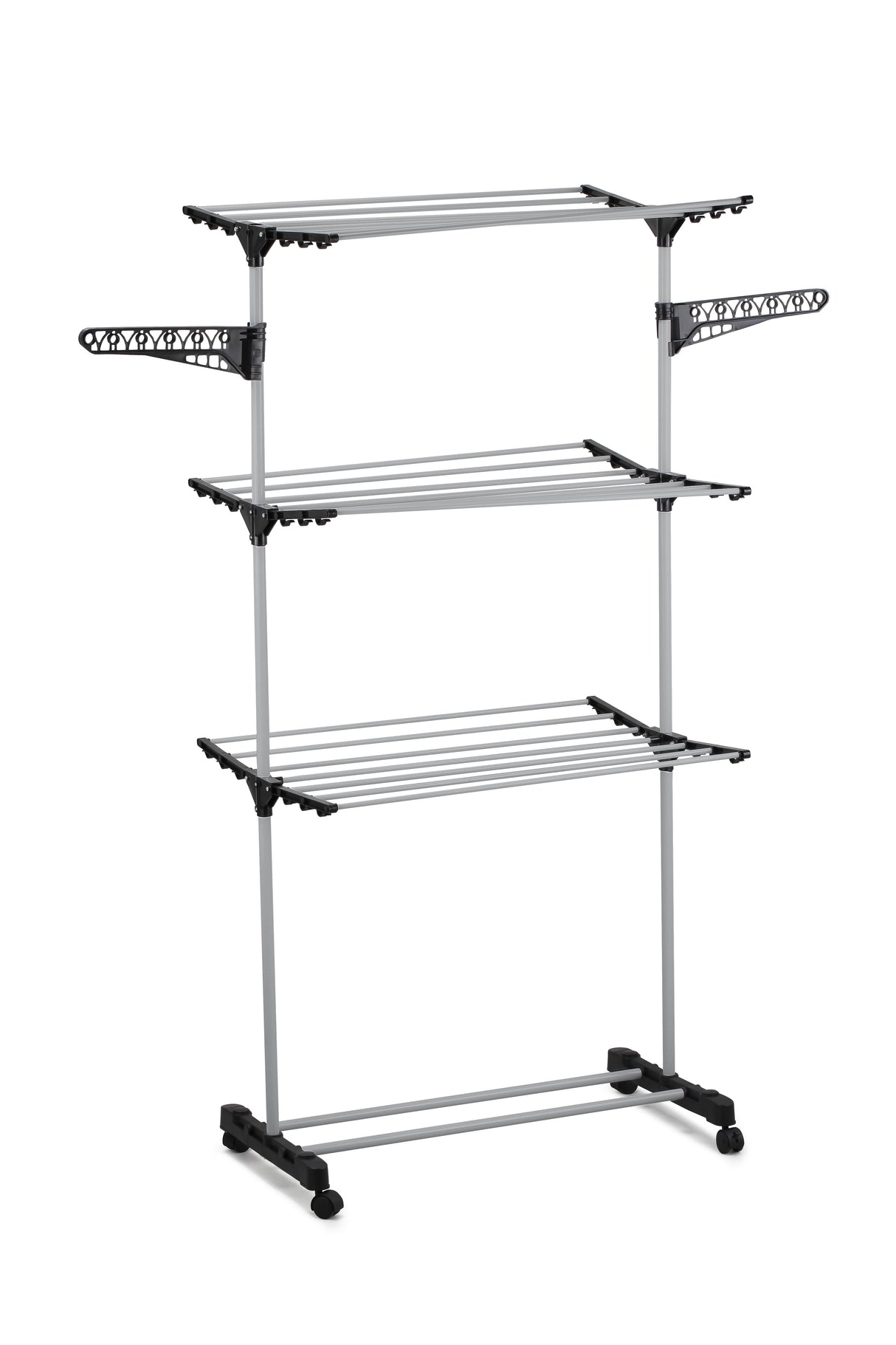 CARLA HOME Folding 3 Tier Clothes Laundry Drying Rack with Stainless Steel Tubes for Indoor & Outdoor Home-1992735283719835649