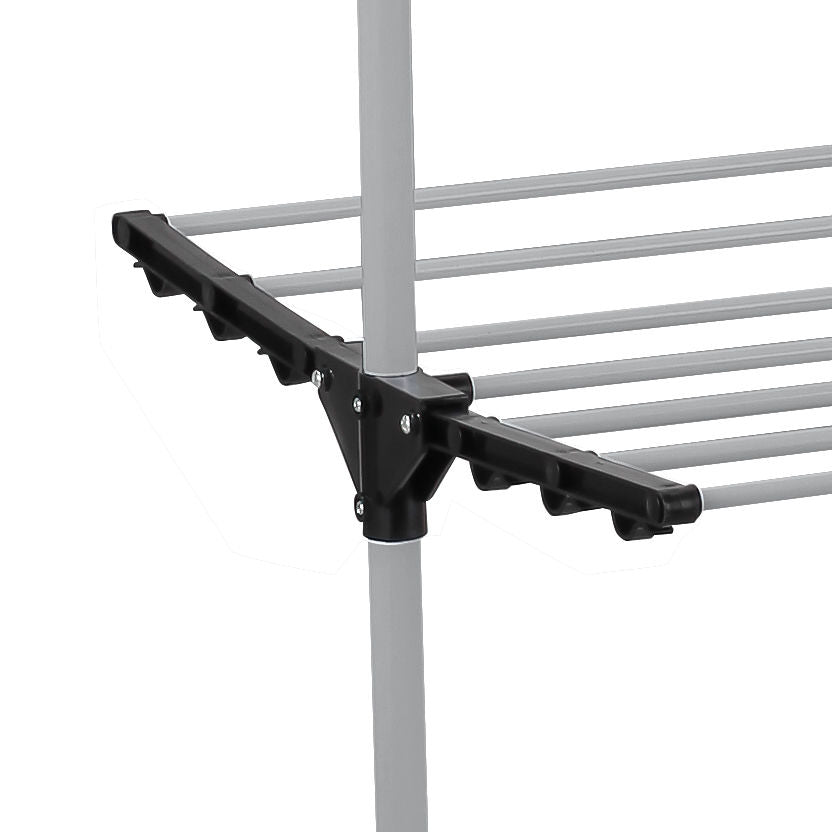CARLA HOME Folding 3 Tier Clothes Laundry Drying Rack with Stainless Steel Tubes for Indoor & Outdoor Home-1992735283719835653