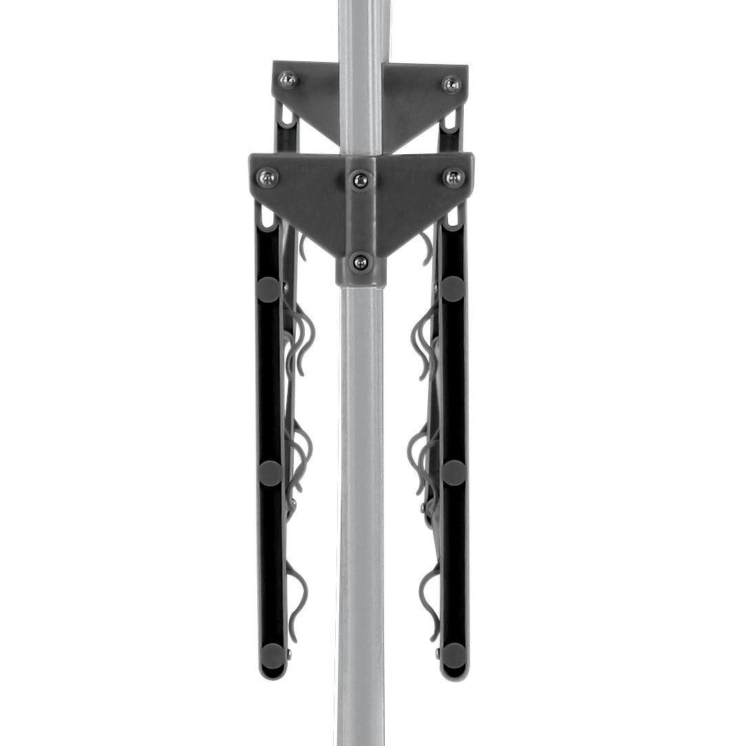 CARLA HOME Folding 3 Tier Clothes Laundry Drying Rack with Stainless Steel Tubes for Indoor & Outdoor Home-1992735283719835655