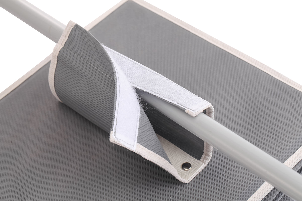 CARLA HOME 5 Tier Shelf Hanging Closet Organizer and Storage for Clothes (Grey)-1978962238370877447