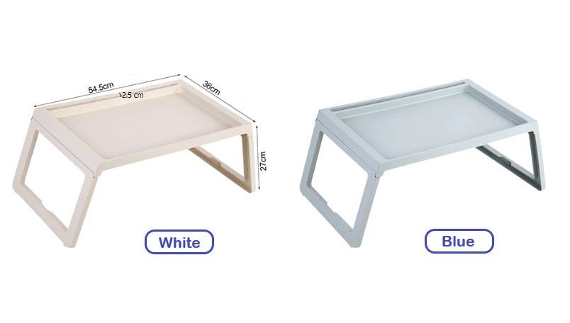 CARLA HOME Multifunction Laptop Bed Desk with foldable legs for Home Office (Blue)-1992735285120733193