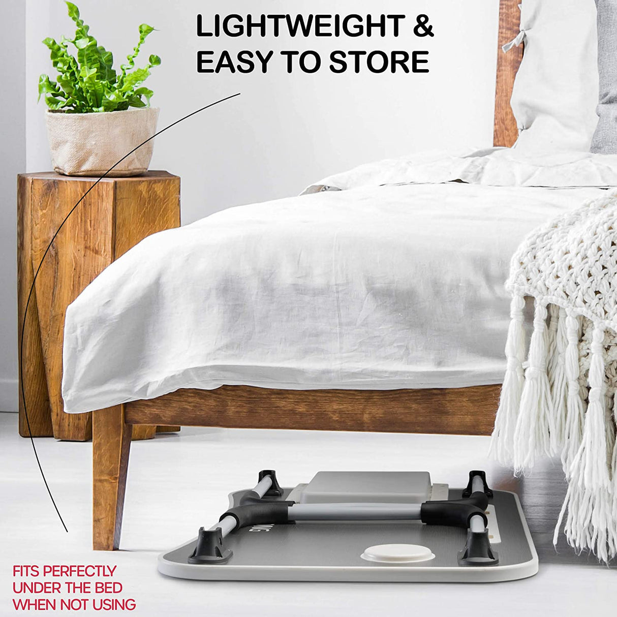 CARLA HOME Laptop Bed Desk with Storage and foldable legs for Adults, Kids & Home Office-1992735285468860420