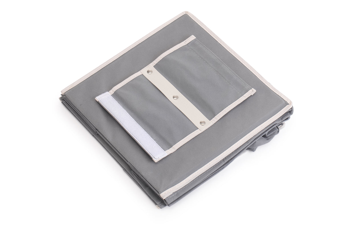 3 Pack 5-Tier Shelf Hanging Closet Organizer and Storage for Clothes (Grey)-1978962242468712454