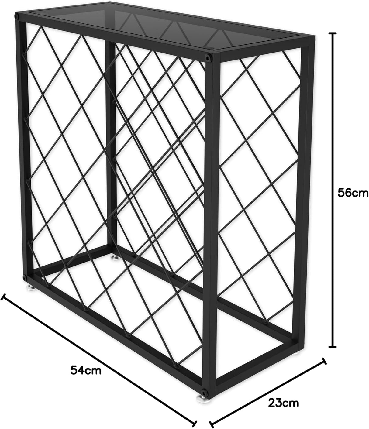 CARLA HOME Freestanding Metal Wine Rack for 25 Bottles-1992735287901556743