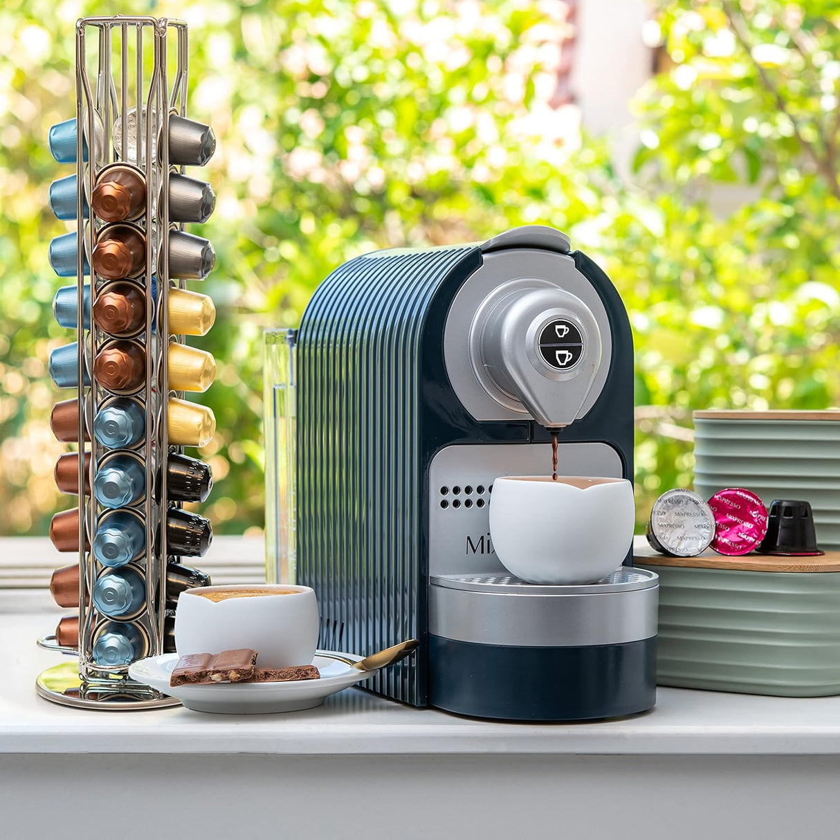 CARLA HOME Coffee Pods Holder Storage Compatible with 40 Nespresso Pods-1992735294604054536