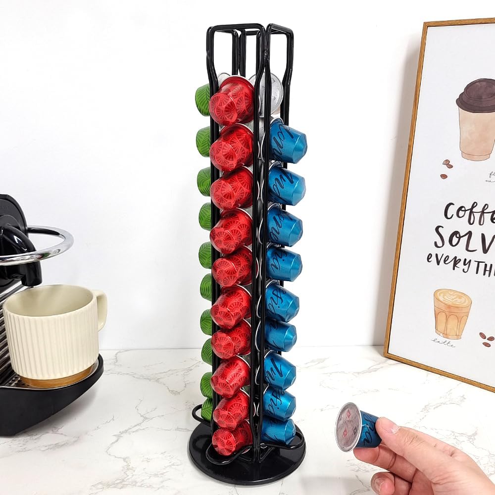 CARLA HOME Coffee Pods Holder Storage Compatible with 40 Nespresso Pods-1992735293182185475