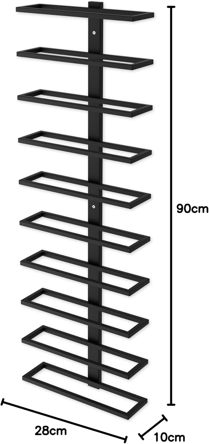 CARLA HOME Set 2 Pcs Metal Wall Mount Wine Rack for Wine Bottles, Liquor, Champagne (Holds 10 Bottles)-1978962251868147720