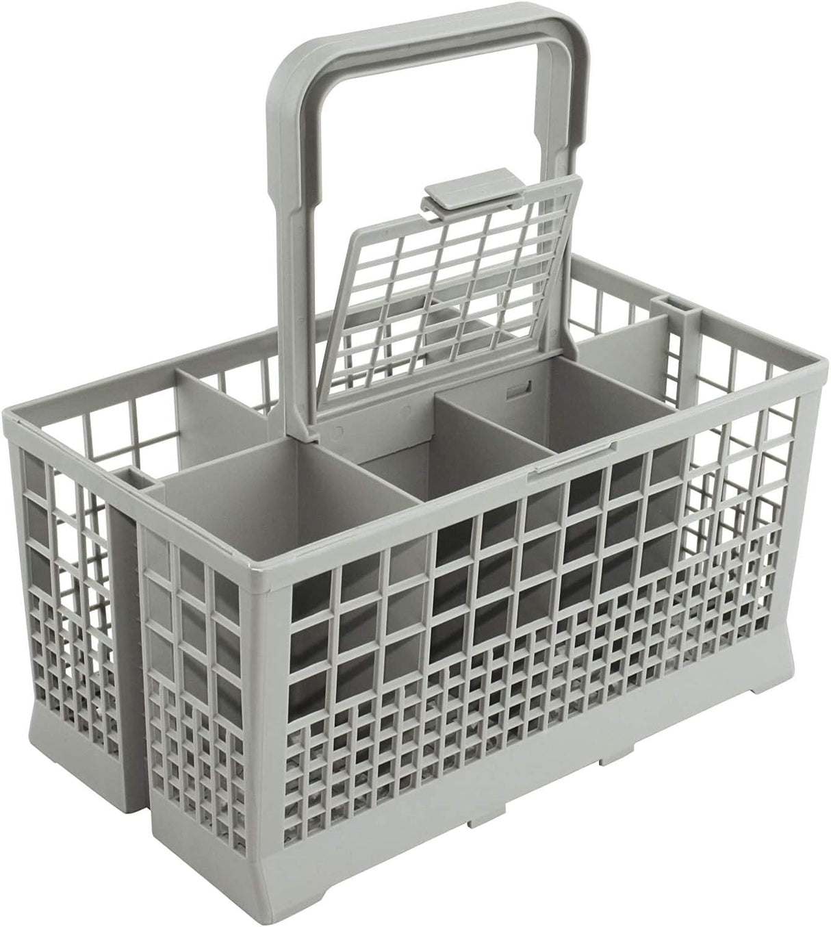 CARLA HOME 8 Slot Universal Dishwasher Cutlery Basket with Handle and Lid which Fits Most Brands (240mm X 135mm X 122mm)-1978962256494465024