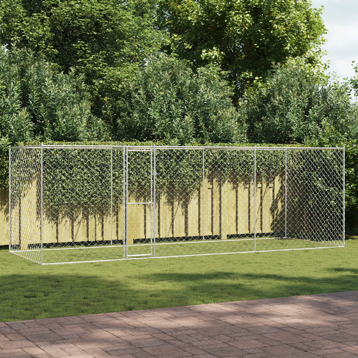 Dog Cage Silver 600 x 200 x 200 cm Galvanised Steel