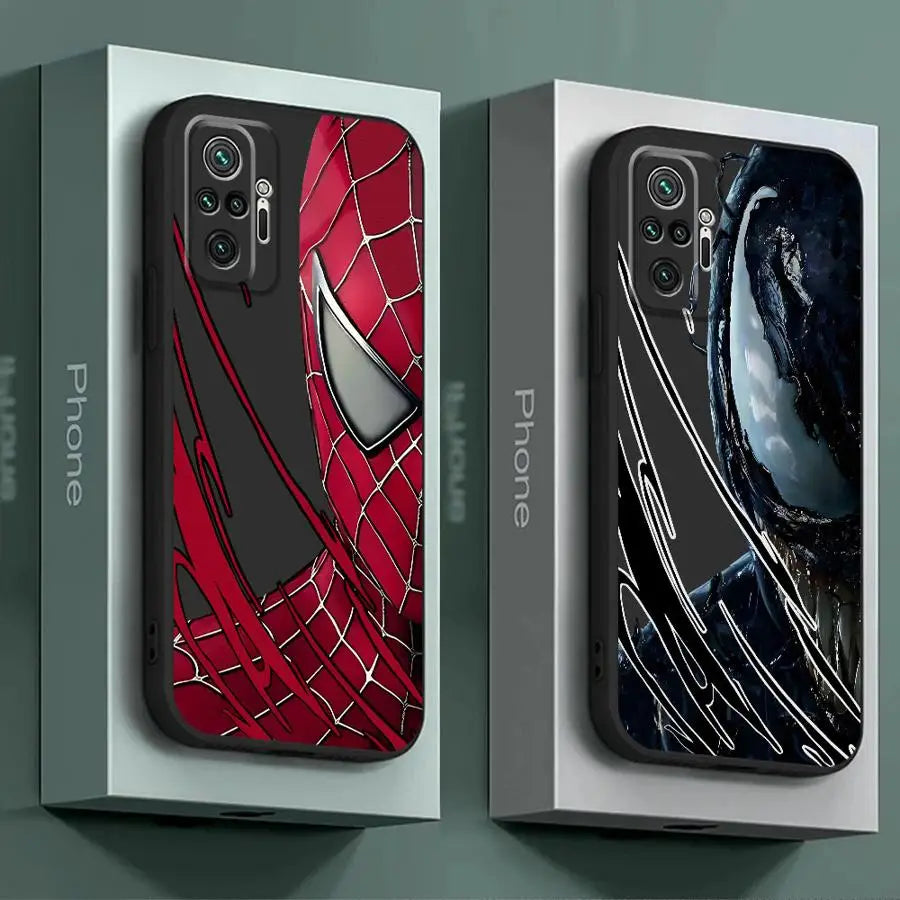 Marvel Spiderman Deadpool Cover Phone Case for Redmi Note 11 Pro 9 8 7 10S 12S 9S 11S 10 Pro 12 9T 8T 10 13 TPU Soft Shell