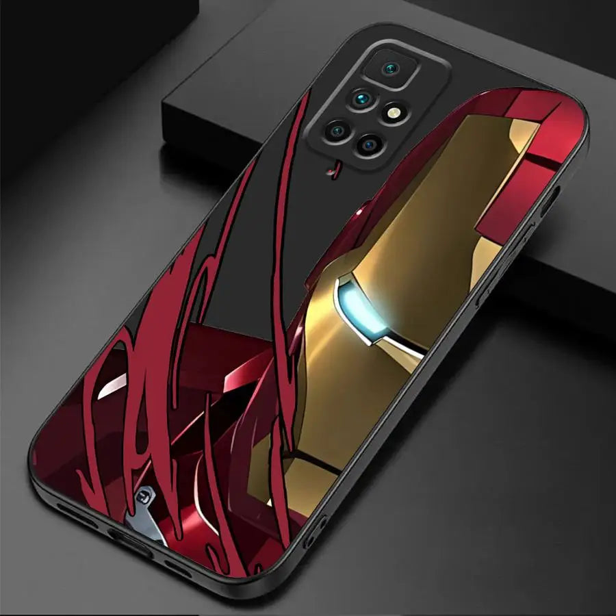 Marvel Spiderman Deadpool Cover Phone Case for Redmi Note 11 Pro 9 8 7 10S 12S 9S 11S 10 Pro 12 9T 8T 10 13 TPU Soft Shell