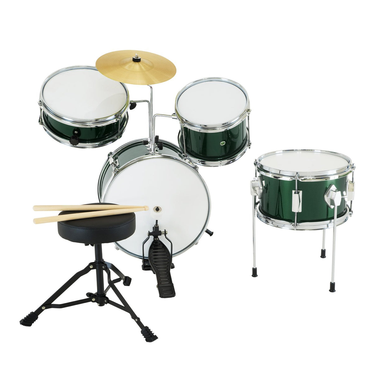 Karrera Childrens 4pc Drumkit - Green