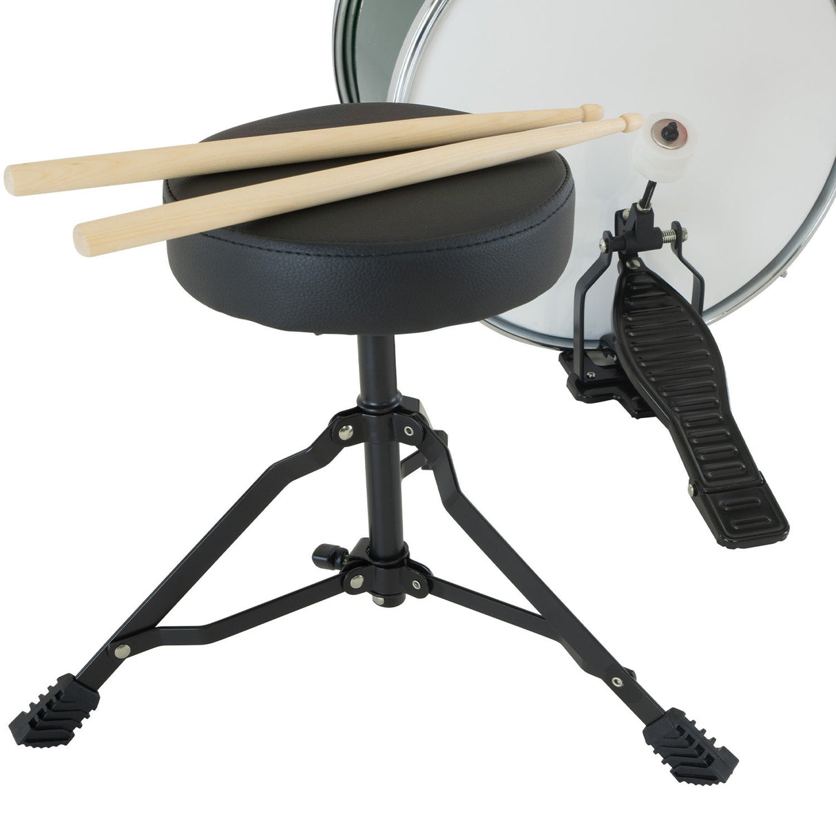 Karrera Childrens 4pc Drumkit - Green