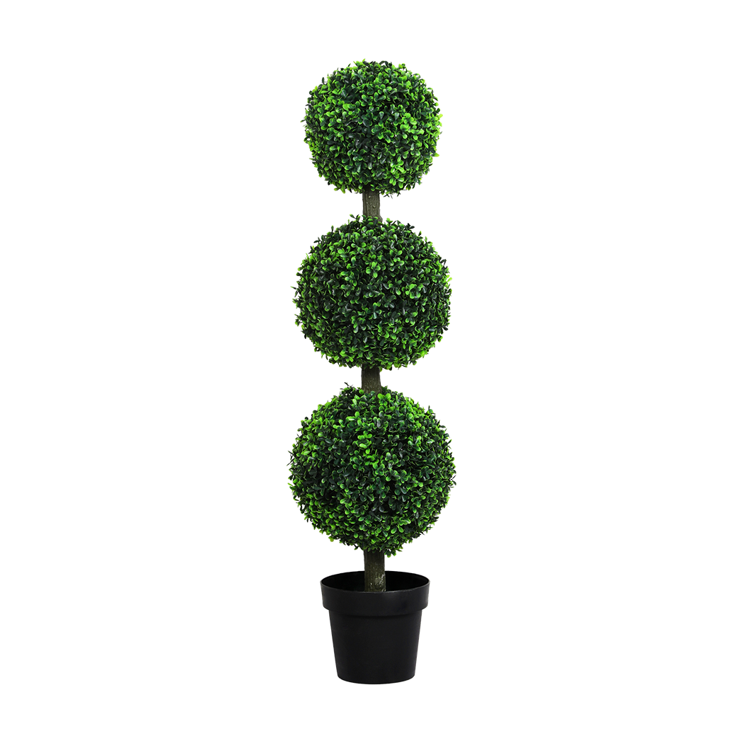 Lambu Artificial Triple Ball Boxwood Trees-1954802441748877320