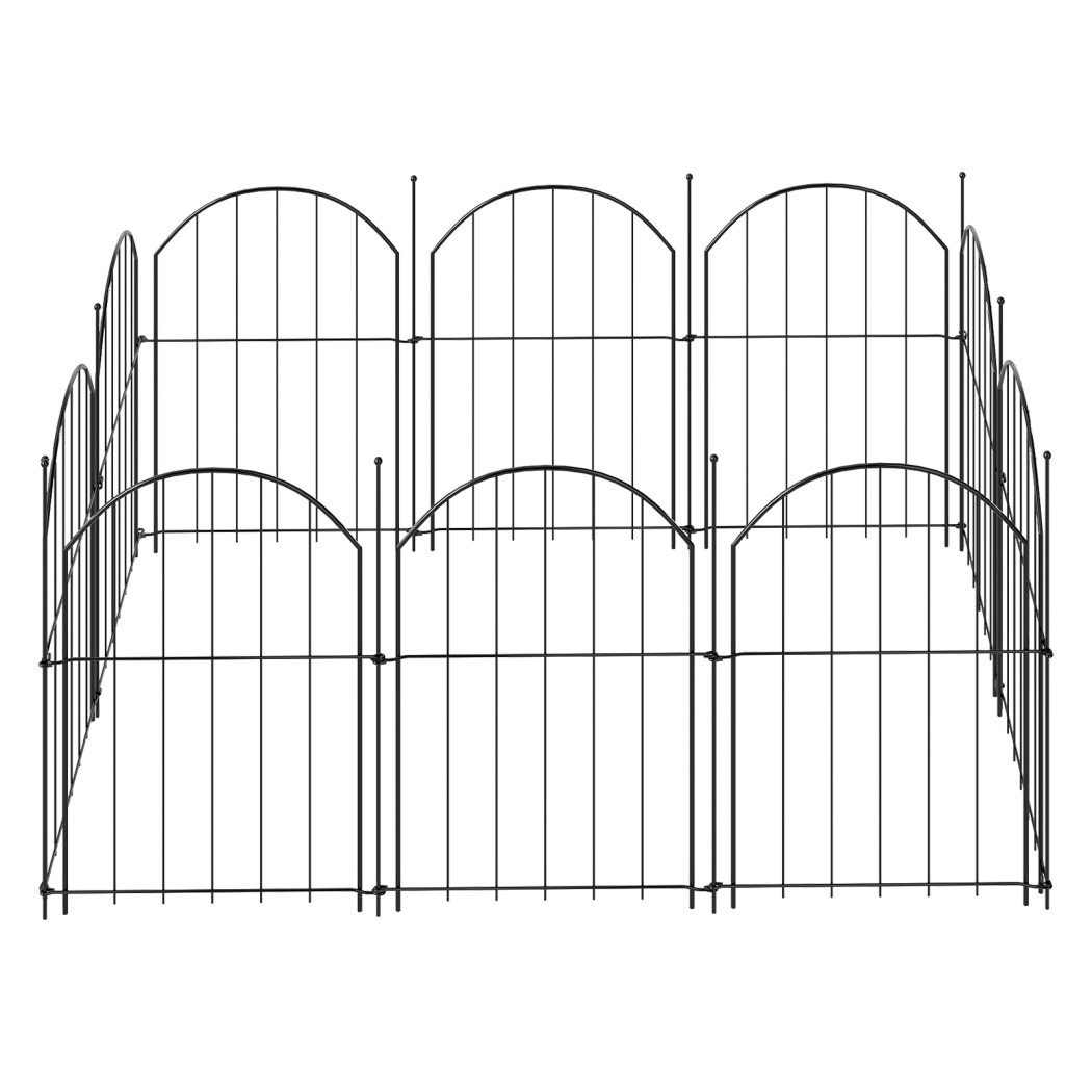 Mountview 10 Pcs Garden Fence Border Rustproof Metal-2006733423007371271