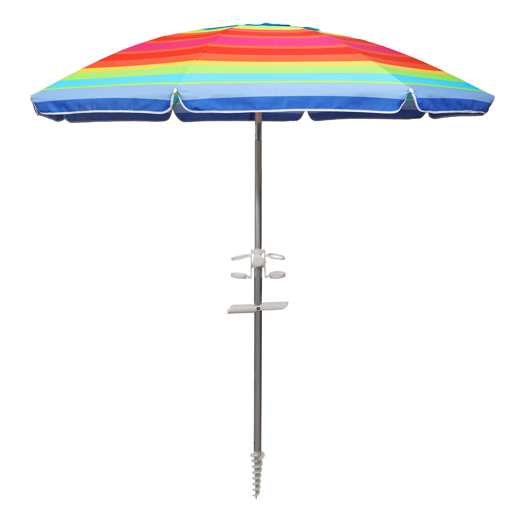 Mountview 2.2M Outdoor Beach Umbrellas Sand Colorful-2006732892109148168