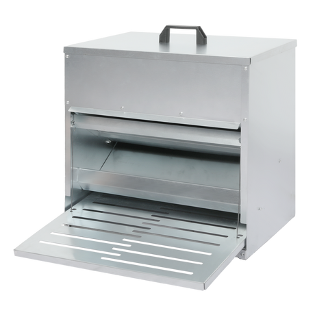 PaWz 10KG Auto Chicken Feeder Dispenser Galvanised Steel-1954802454285651976