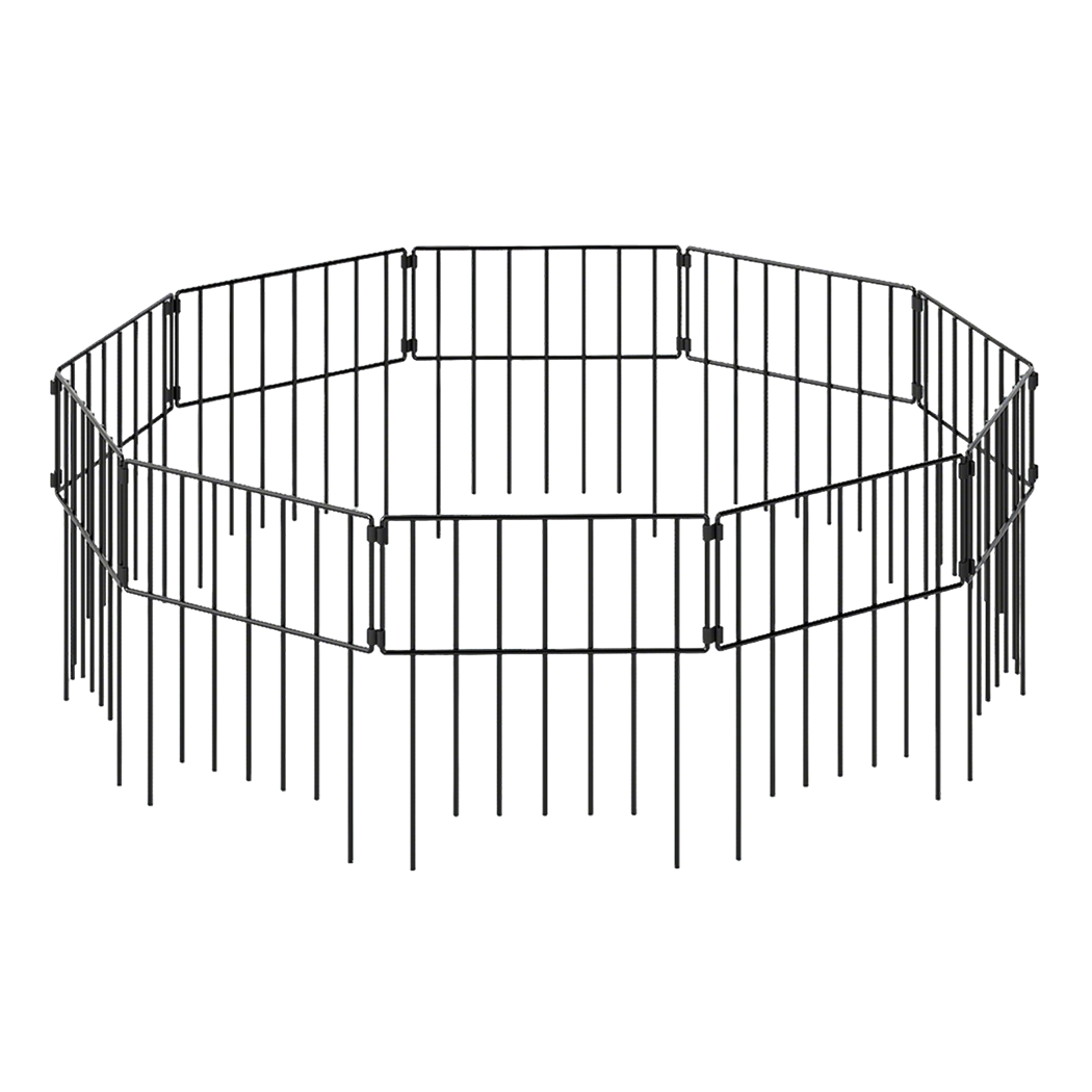 Mountview 10 Pcs Garden Fence Border Rustproof Metal-2006733422592135175