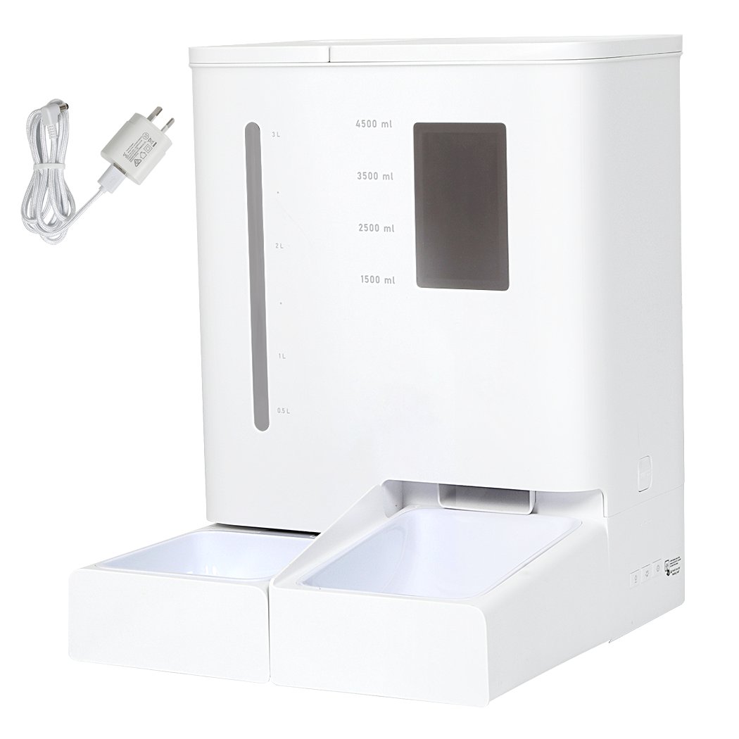 Pawz 2-in-1 Automatic Pet Cat Dog Feeder Water Set-2006732706641219592