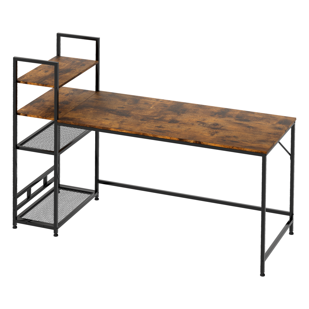 Levede Computer Desk Study Home Table with 4-Tier Shelf-2011971109058121736