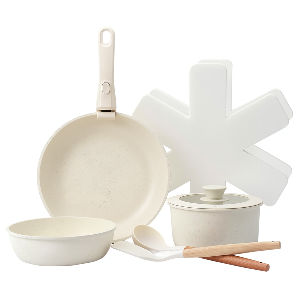 Toque 9-Piece Non Stick Cookware Set Kitchen Fry Pan-2011971112791052296