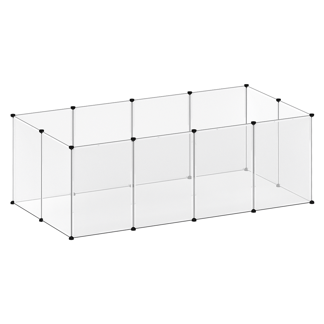 Pawz 12 Panels Guinea Pig Rabbit Puppy Playpen Fence-2011971117920686088